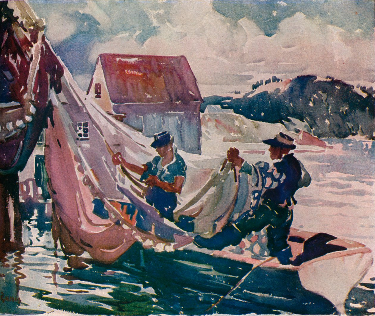 Winding Nets, c1930 av George Pearse Ennis