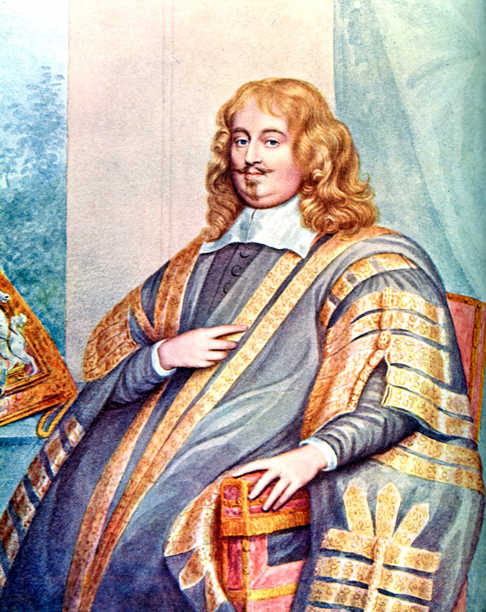 Edward Hyde, 1:e earl av Clarendon, engelsk statsman och historiker från 1600-talet, c1905. av George Perfect Harding