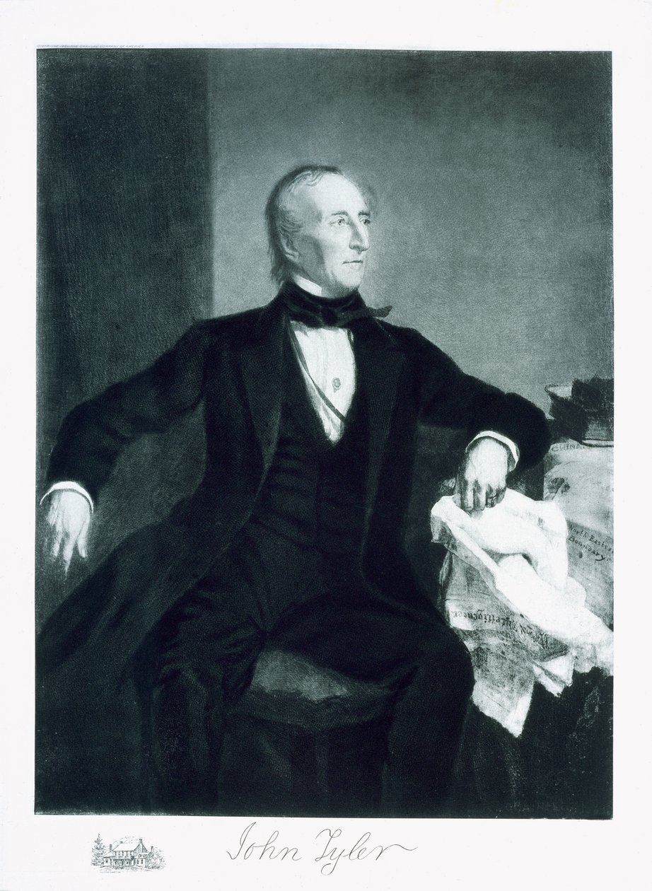 John Tyler, USA:s 10:e president, pub. 1901 (fotogravyr) (se även 102588) av George Peter Alexander Healy