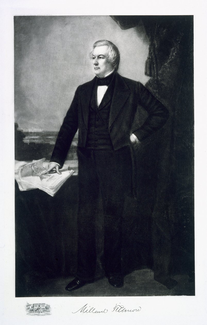 Millard Fillmore, USA:s 13:e president, pub. 1901 (fotogravyr) av George Peter Alexander Healy
