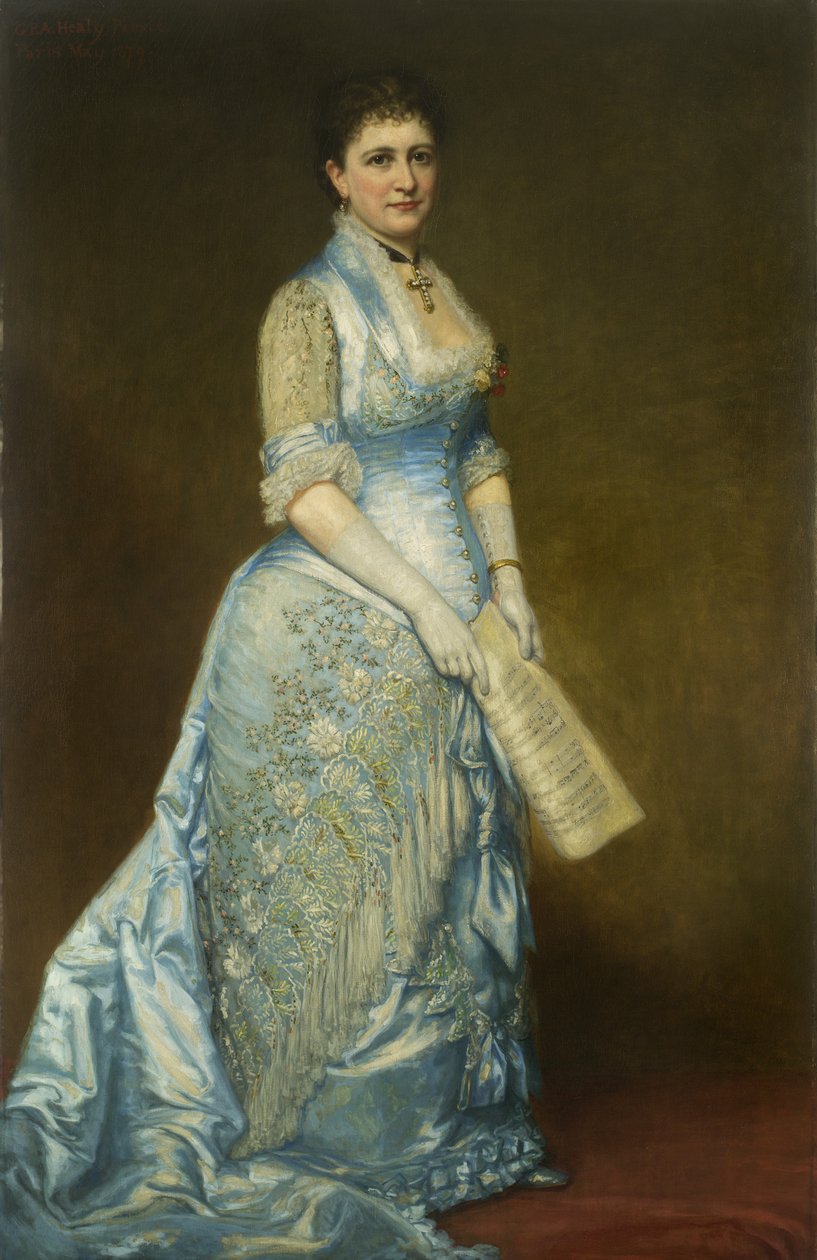 Portrait of Emma Thursby (1845-1931), 1879 av George Peter Alexander Healy