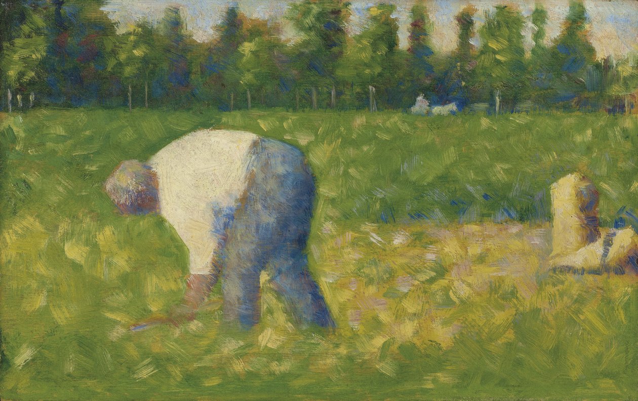 Arbetande bonde, 1883 av George Pierre Seurat