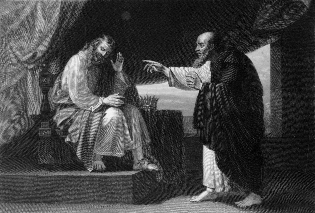 Och Natan sade till David: Du är mannen, c1840. av George Presbury