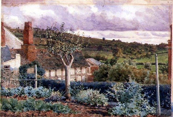 Från Garden of Sherford Cottage, Bromyard av George Price Boyce