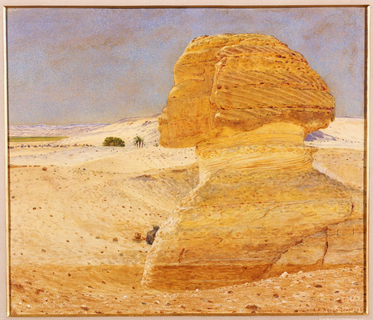 Den stora sfinxen i Gizeh, 1862 av George Price Boyce