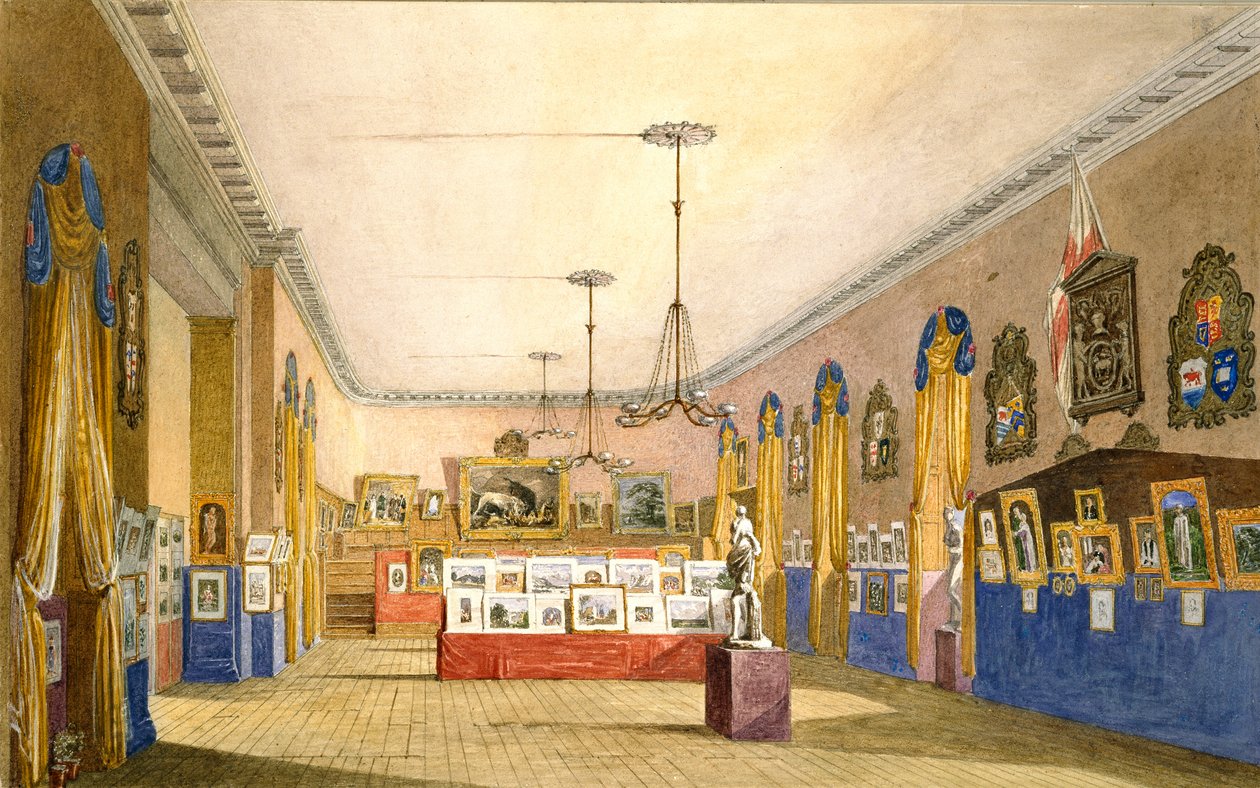 En utställning i Old Town Hall, Oxford, 1854 av George Pyne