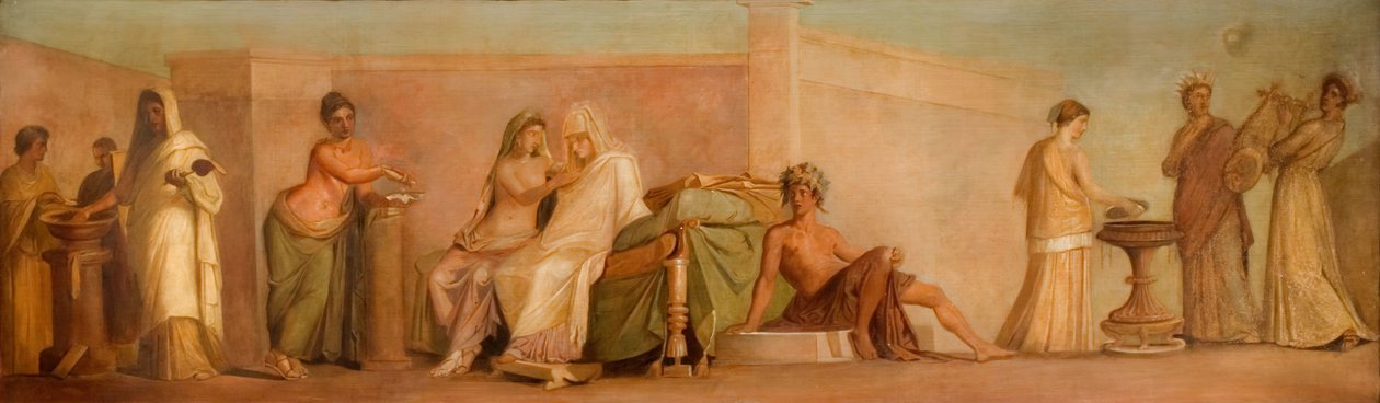 En kopia av Aldobrandini-äktenskapet, 1838. av George Richmond