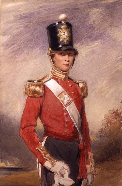 En ung officer vid 9:e fotregementet, Norfolk av George Richmond