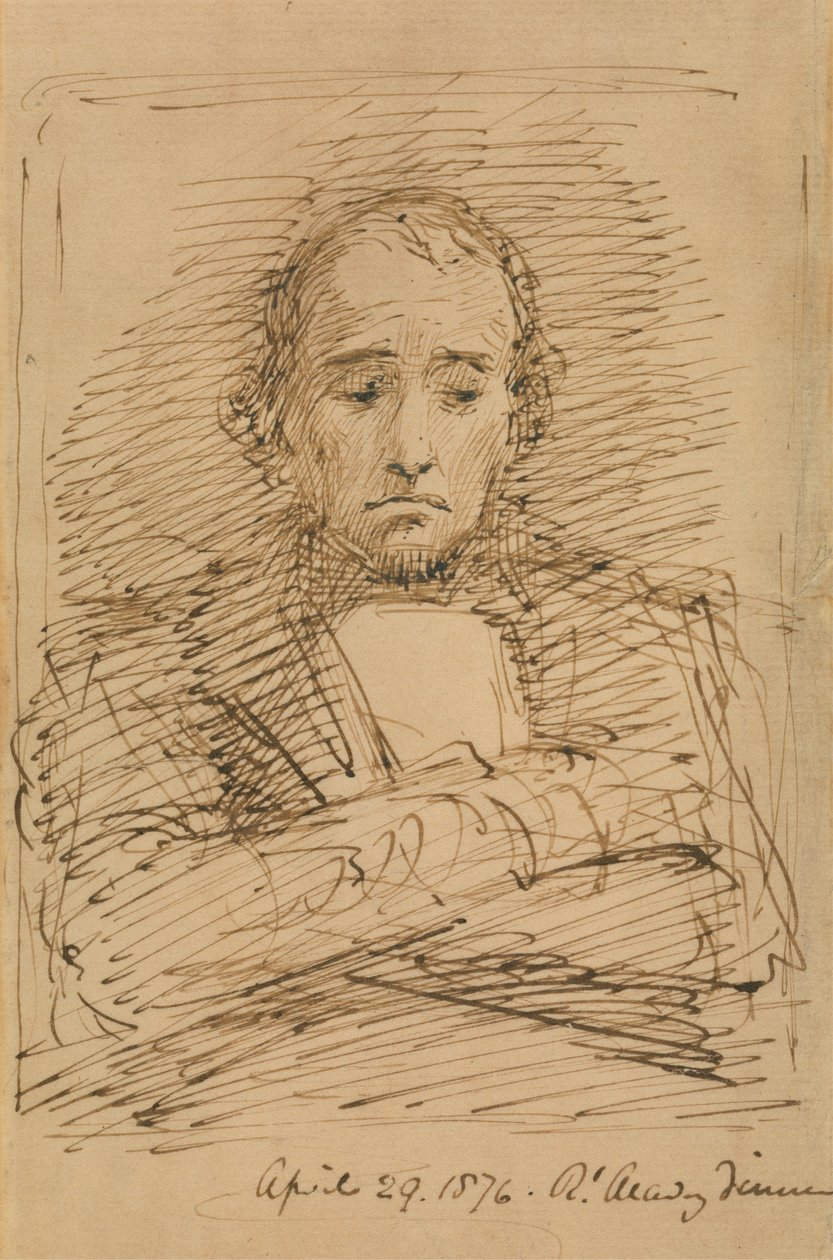 Benjamin Disraeli, skissad på en Royal Academy Dinner av George Richmond