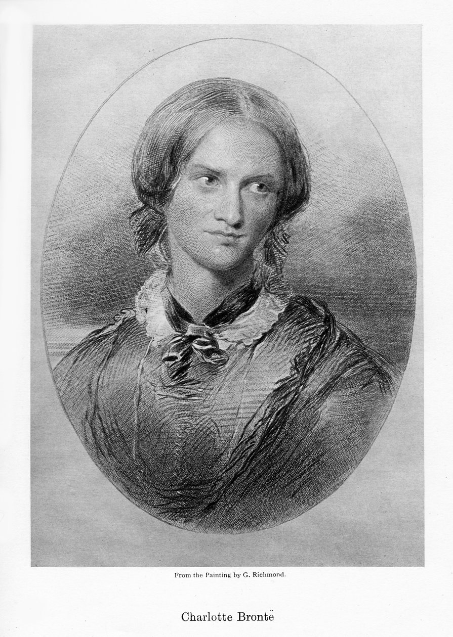 Charlotte Bronte, engelsk författare, 1850. av George Richmond