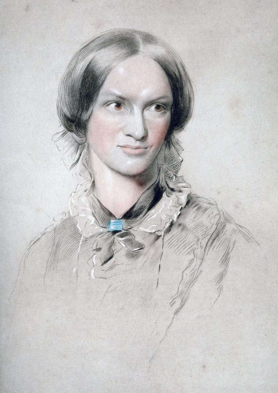 Charlotte Bronte, engelsk författare, 1850. av George Richmond