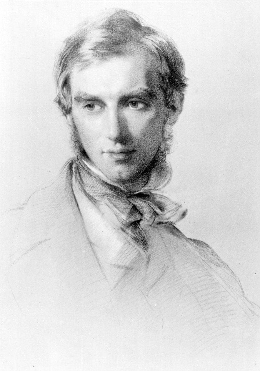 Joseph Dalton Hooker, ca 1851 (kol och krita på papper) av George Richmond