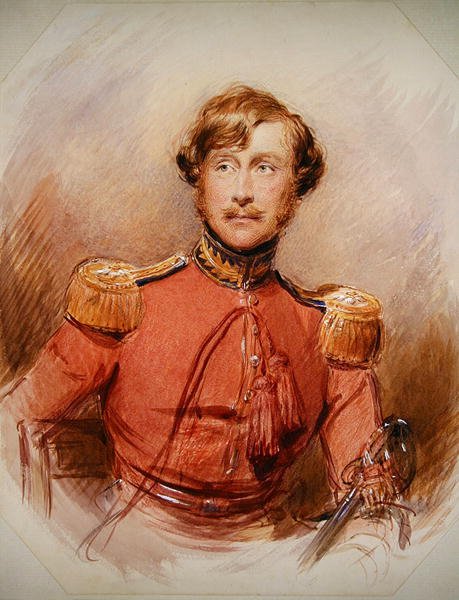 Porträtt av Edward Charles Fletcher (akvarell på papper) av George Richmond