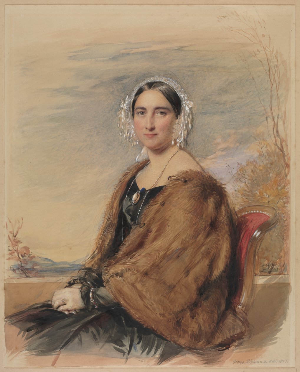 Porträtt av en kvinna av George Richmond
