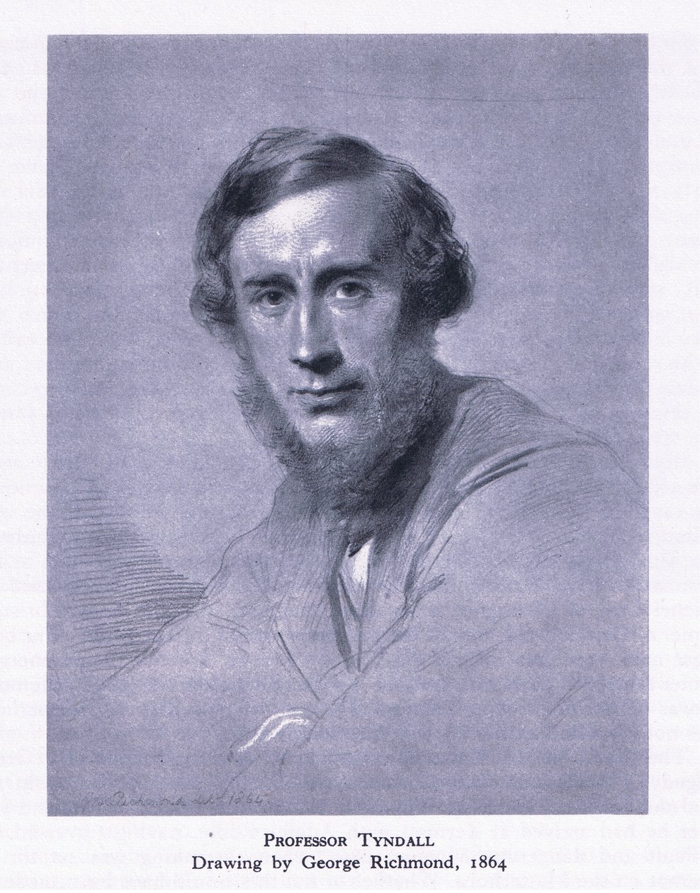Professor Tyndall, från British Adventure publicerad av Collins, 1947 av George Richmond