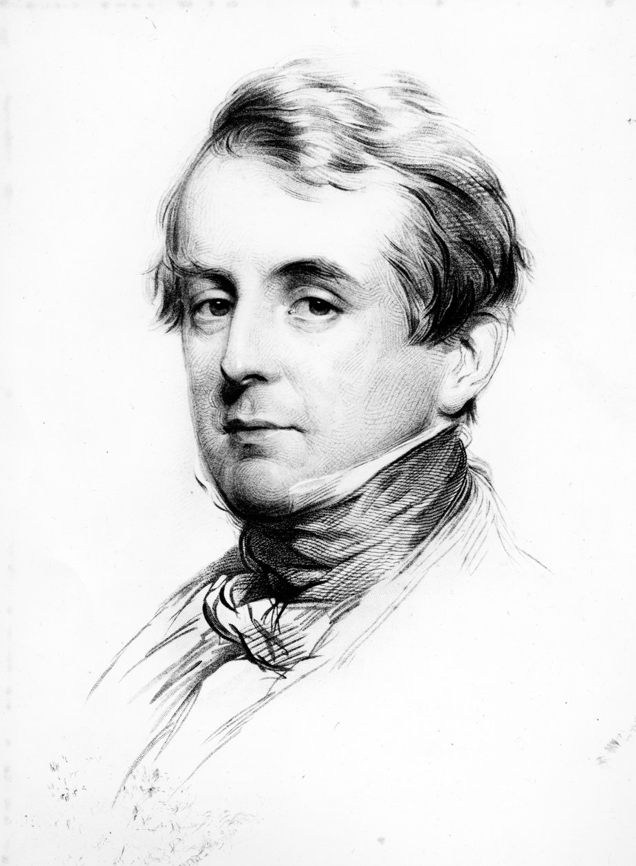 Sir William Heathcote, graverad av Joseph Brown, 1847 av George Richmond
