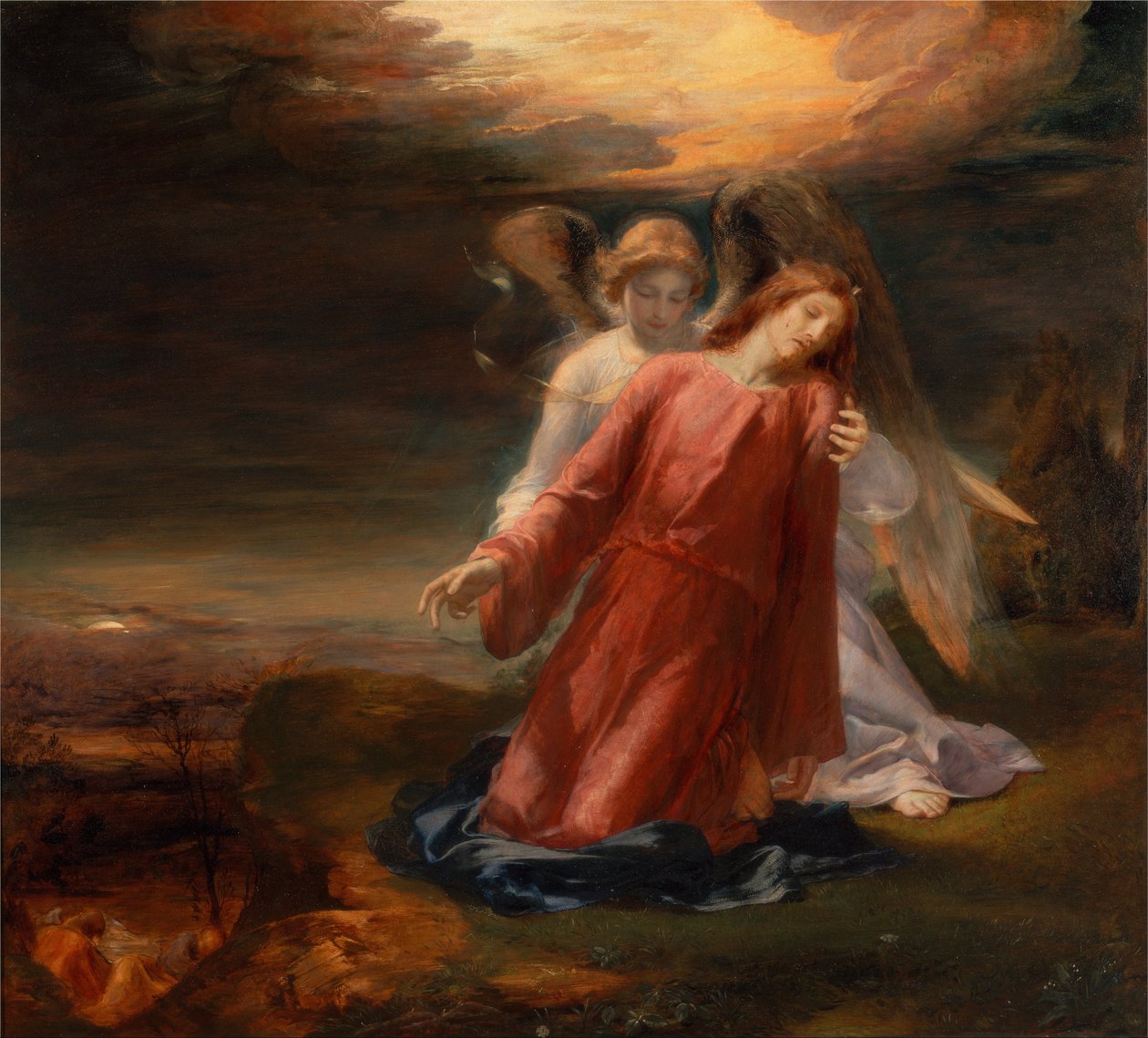 Våndan i Getsemane trädgård av George Richmond