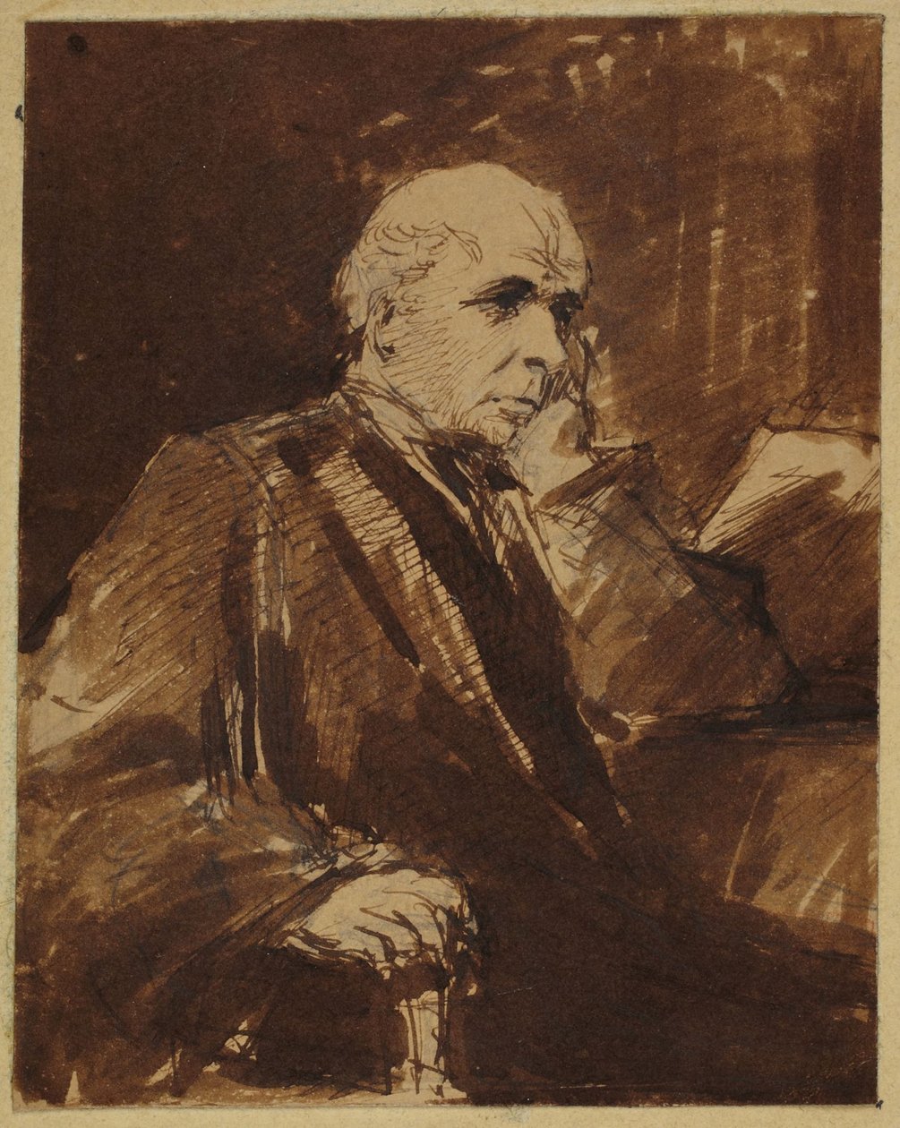 Den sittande mannen av George Richmond
