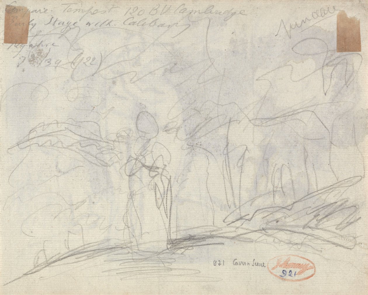 En liten flicka i en lund av George Romney