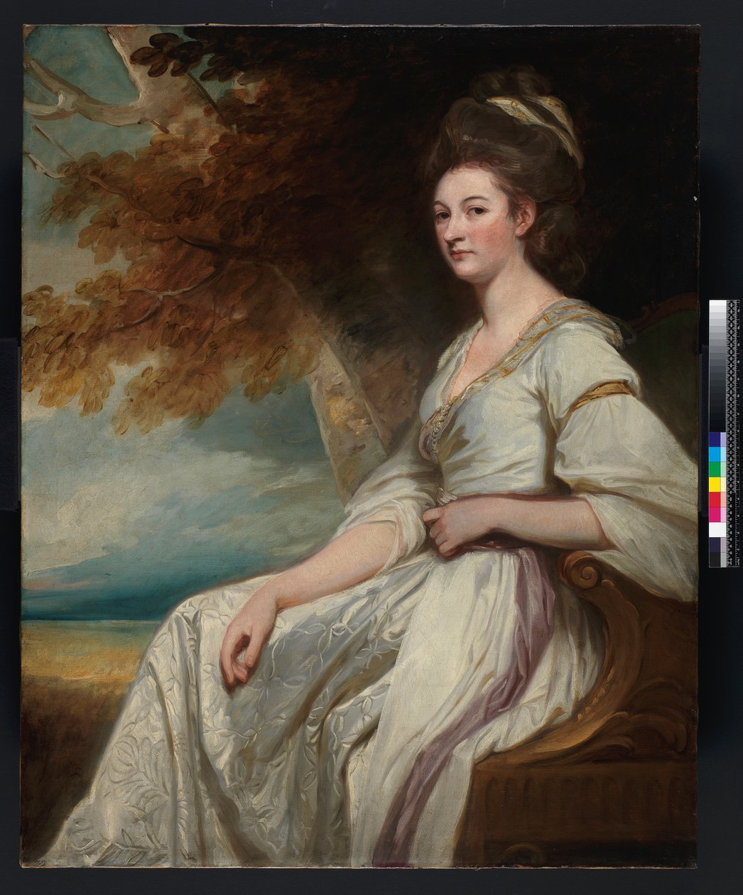 Ett porträtt av fru Beal Bonnell, 1779-1780 av George Romney