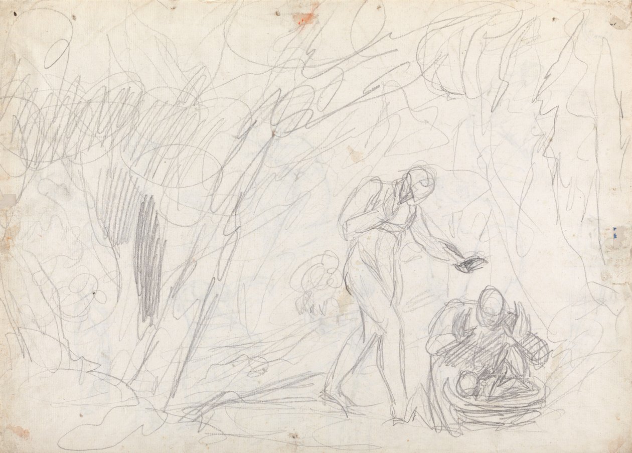 Övergivandet och räddningen av Perdita ur ”Vintersagan” av George Romney