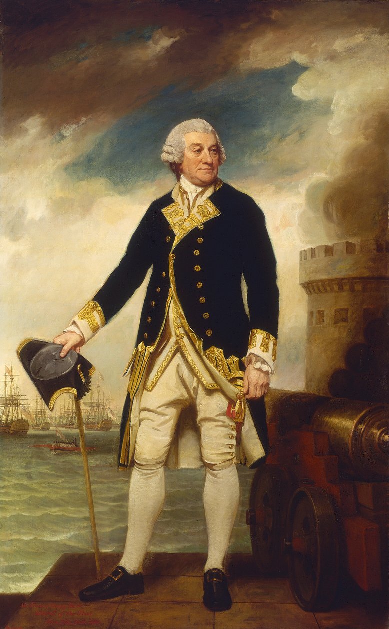 Amiral Sir Francis Geary (1709/10-1796) av George Romney
