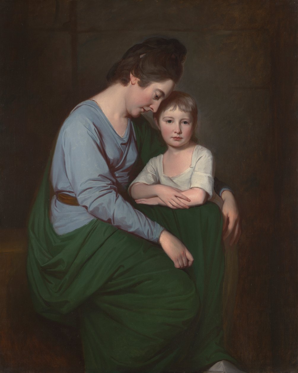 Anne Wilson och hennes dotter, Sybill av George Romney