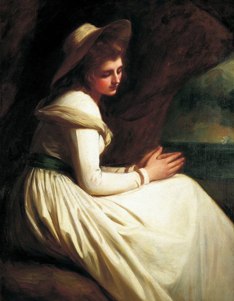 Emma Hart, senare Lady Hamilton (ca 1761-1815) av George Romney