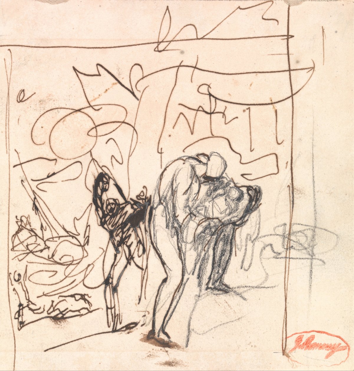 Exit Pursued by a Bear, eller "The Abandonment of Perdita" från "Vintersagan" av George Romney