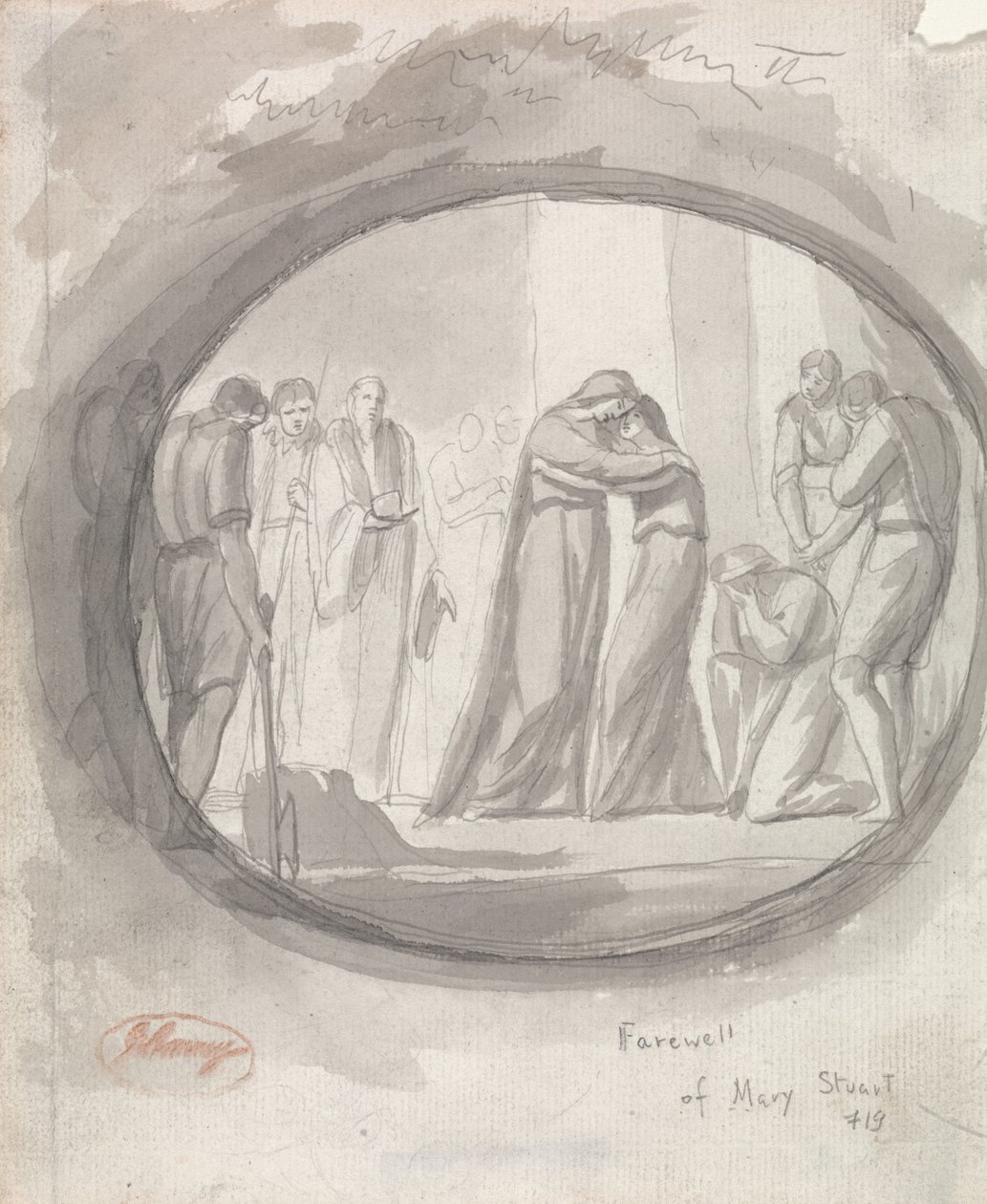 Maria Stuarts avsked av George Romney