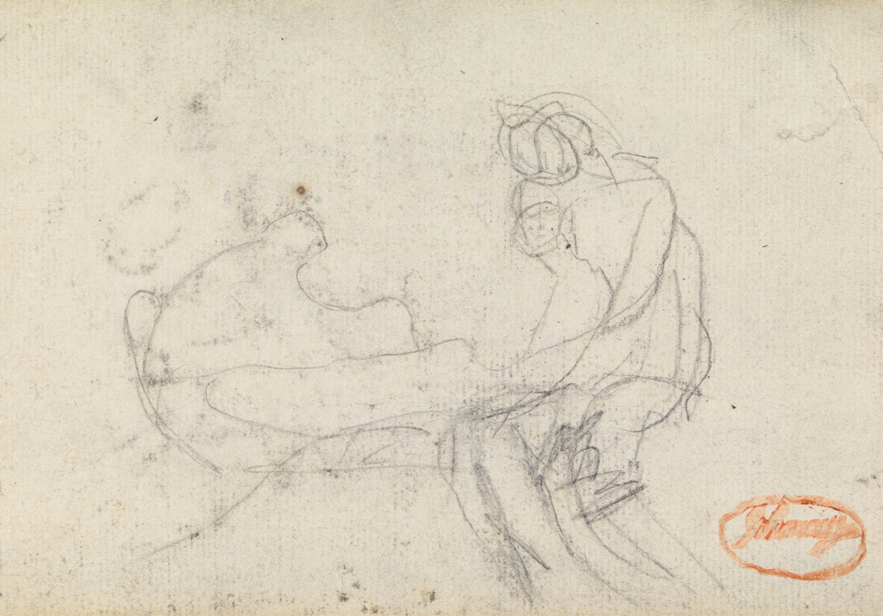 Studie i figurkomposition 13 av George Romney