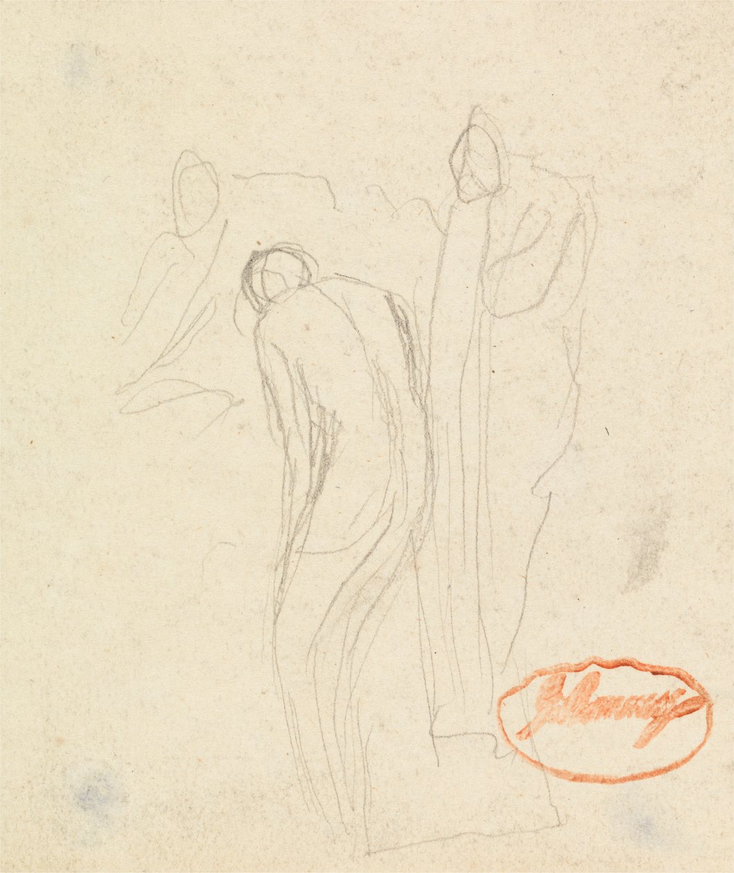 Studie av figursammansättning 1 av George Romney