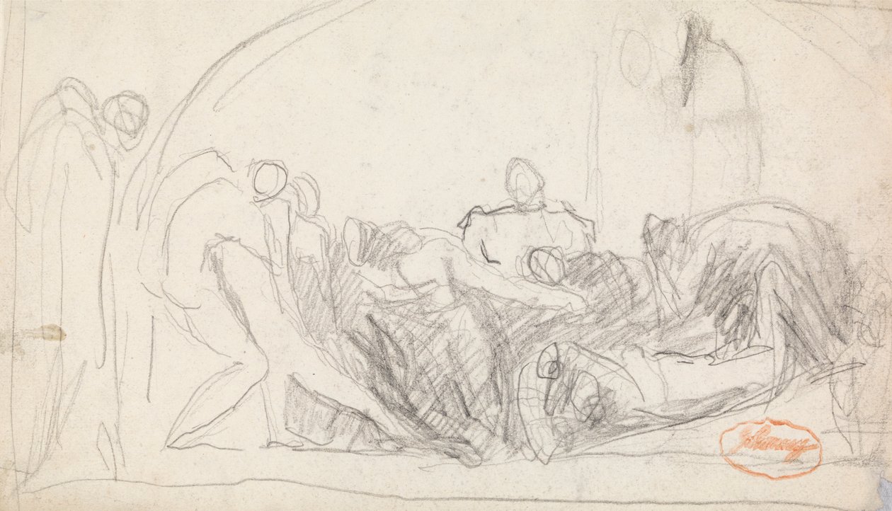 Figurkompositionsstudie 22 av George Romney