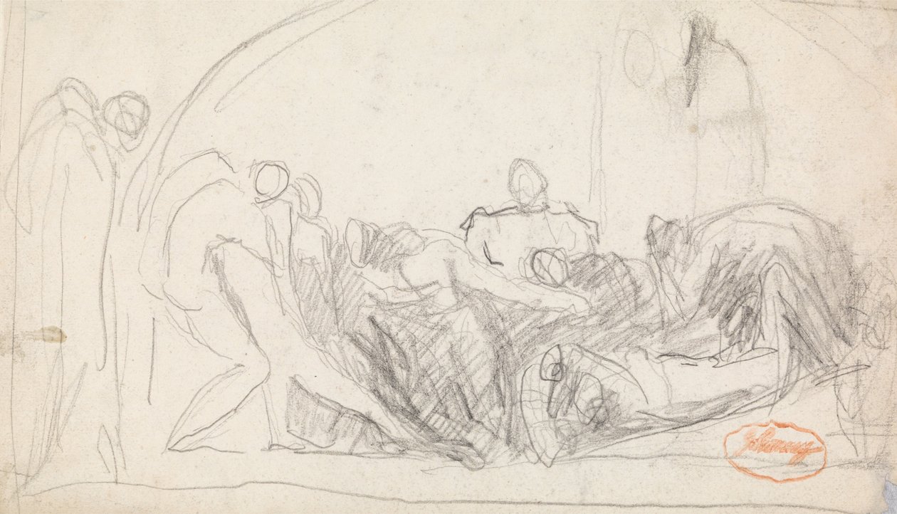 Figur Sammansättningsstudie 22 av George Romney