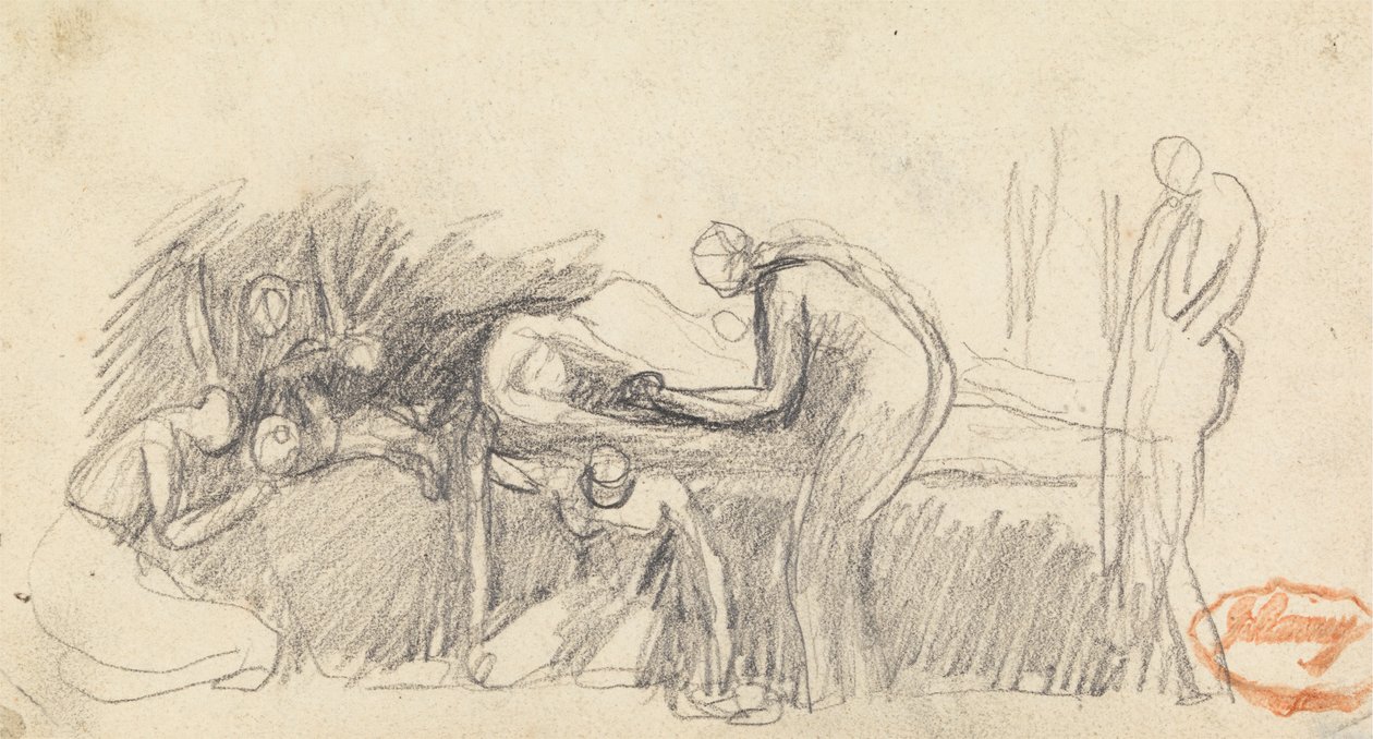 Figurkompositionsstudie 23 av George Romney