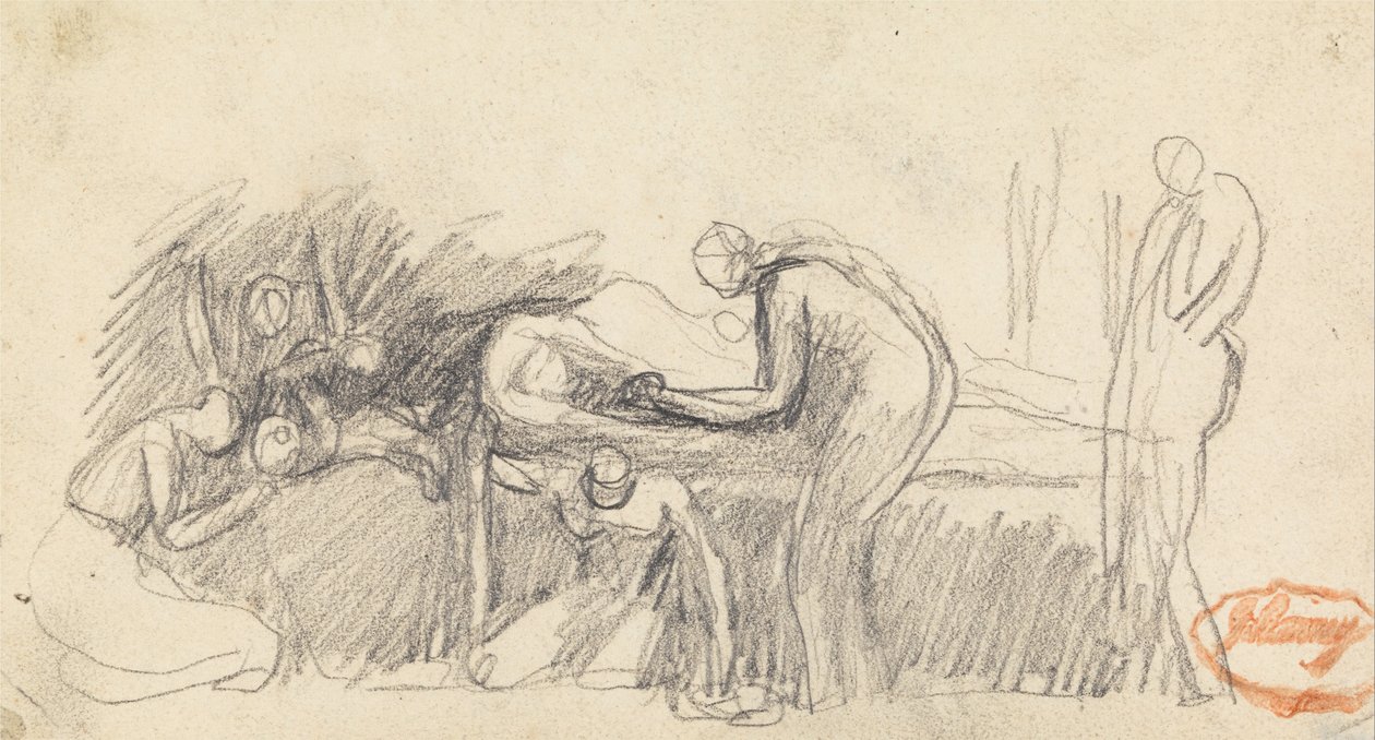 Figur Sammansättning Studie 23 av George Romney