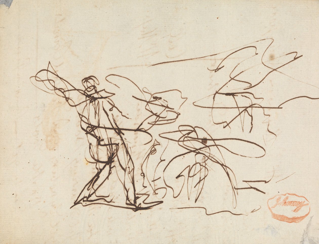 Figur Sammansättningsstudie 25 av George Romney