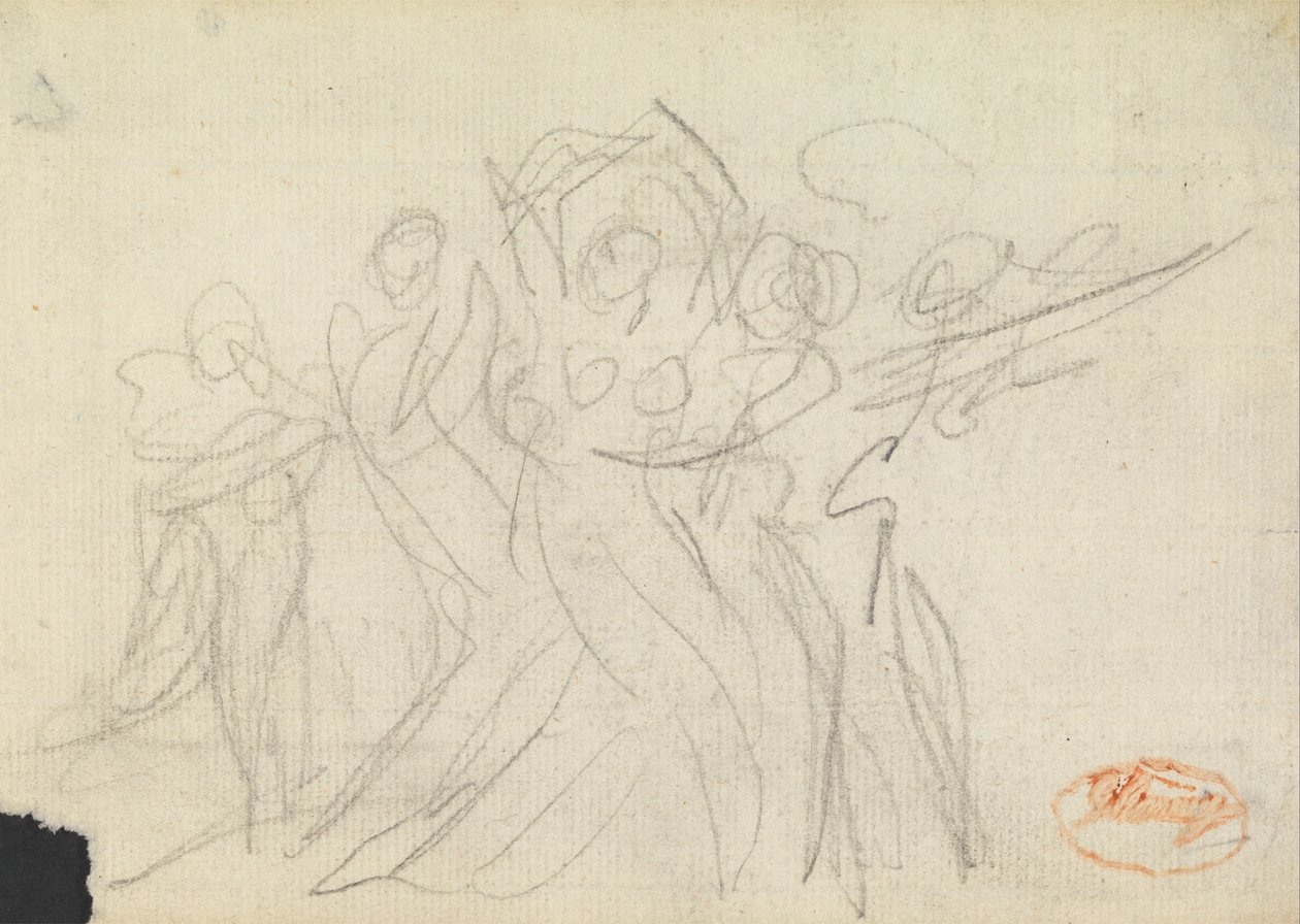 Figur Sammansättningsstudie 27 av George Romney