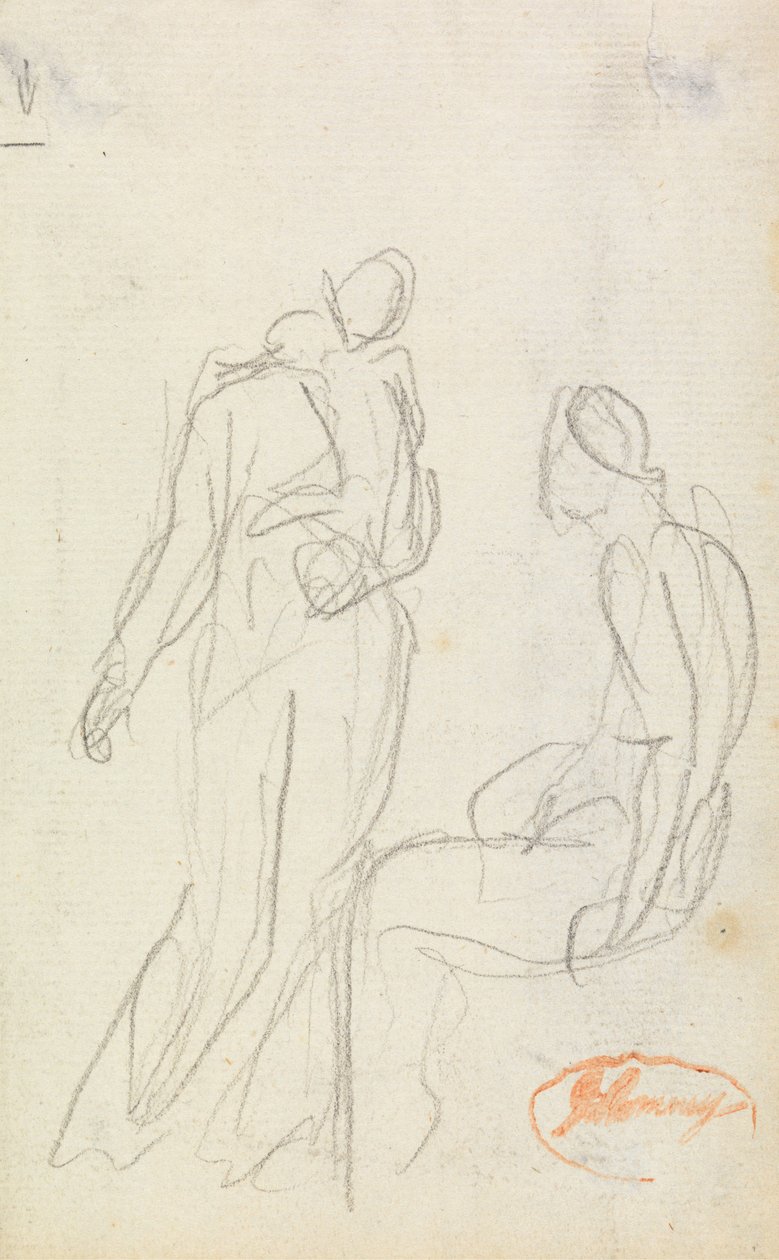 Studie i figurkomposition 2 av George Romney