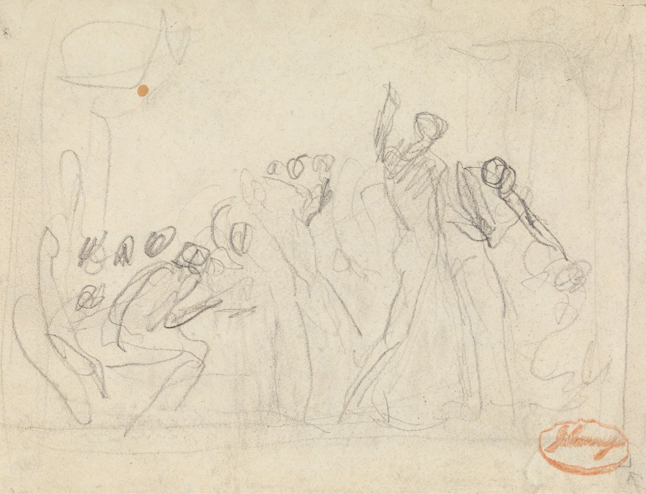 Figurkompositionsstudie 33 av George Romney