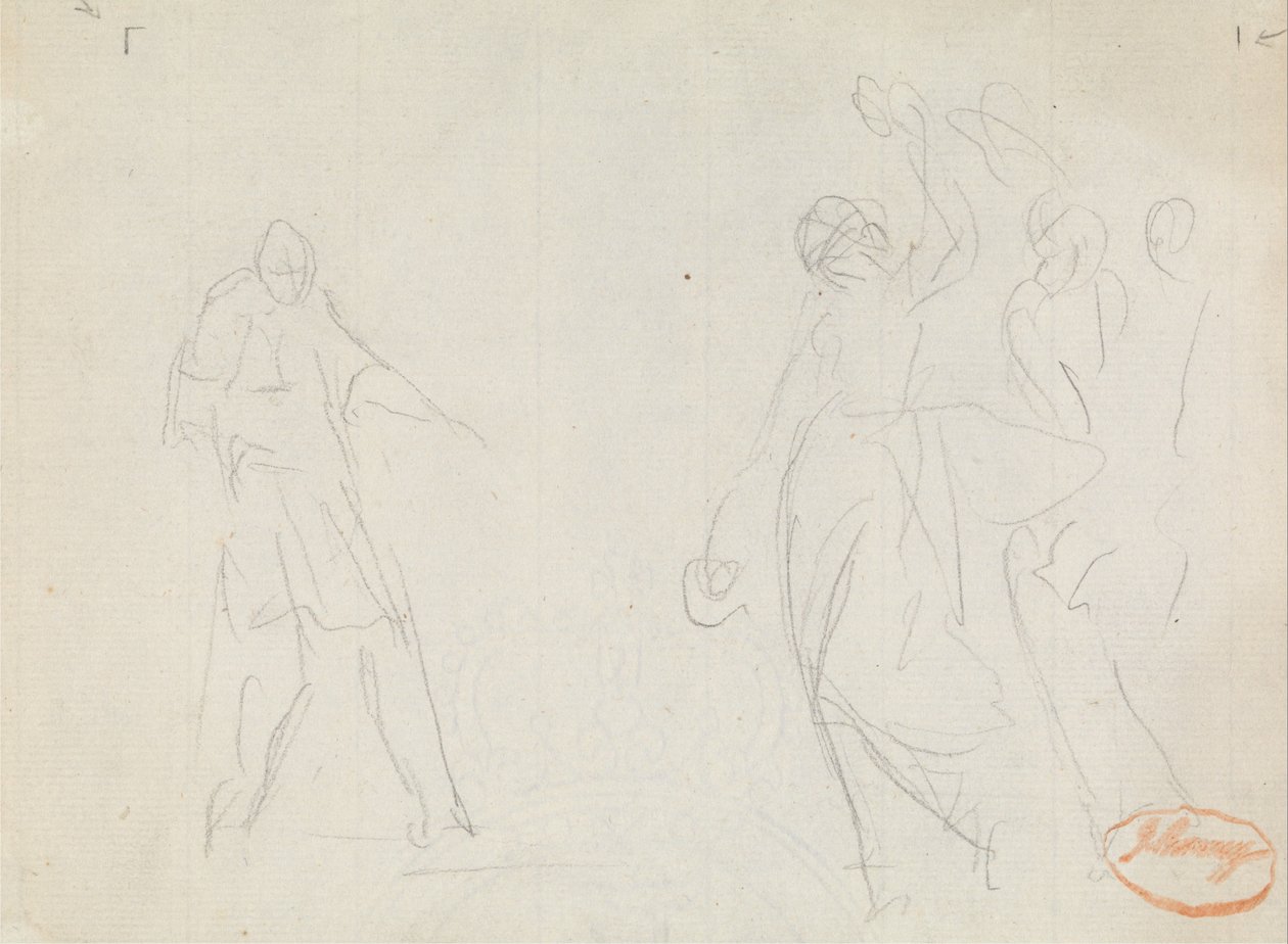 Figur Sammansättning Studie 39 av George Romney