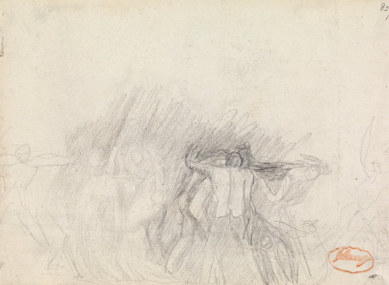 Figurkompositionsstudie 50 av George Romney