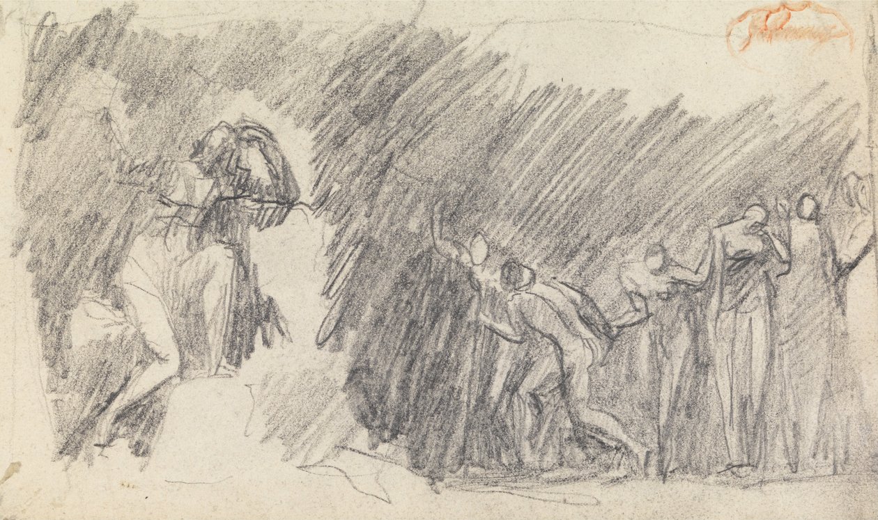 Figur Sammansättningsstudie 5 av George Romney