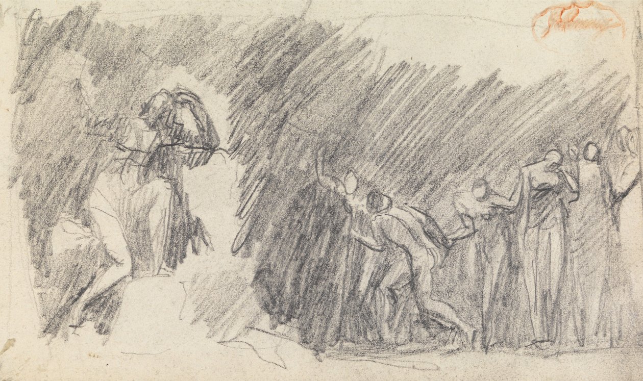 Studie i figurkomposition 5 av George Romney