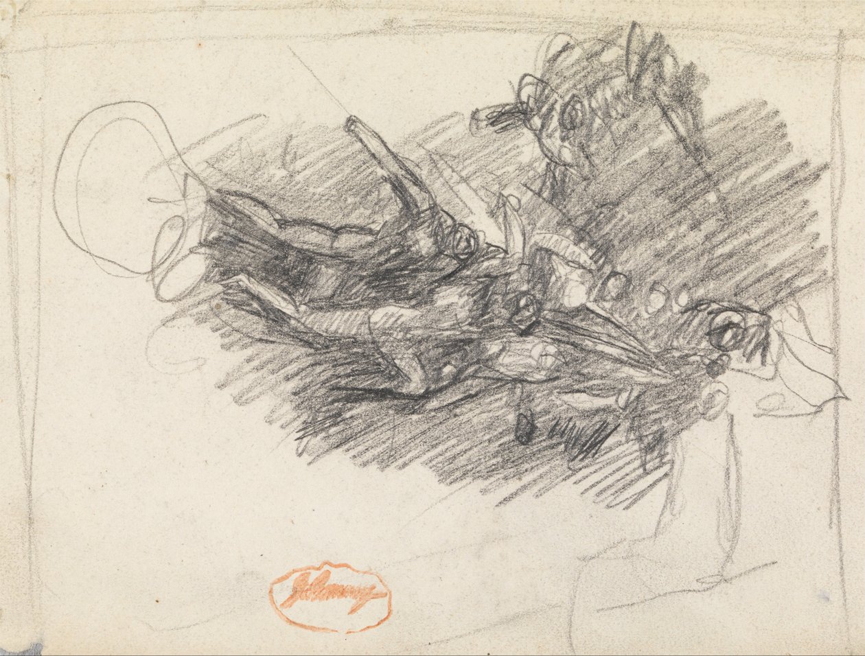 Figur Sammansättningsstudie 6 av George Romney