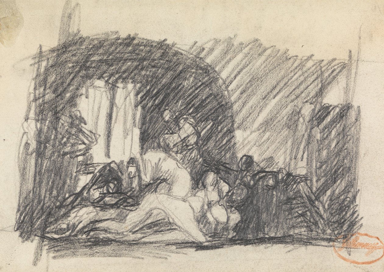 Studie i figurkomposition 7 av George Romney