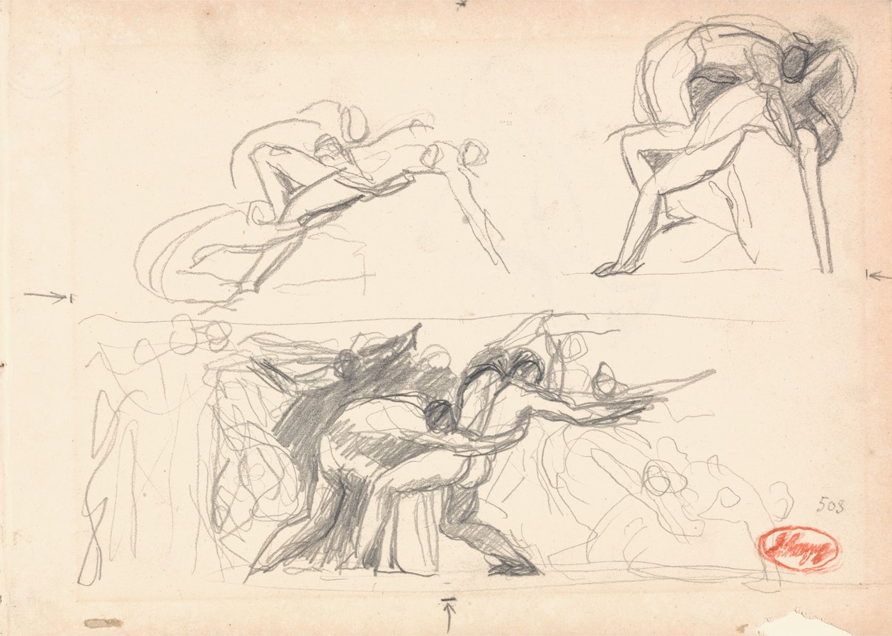 Studie i figurkomposition; Helvetet av George Romney