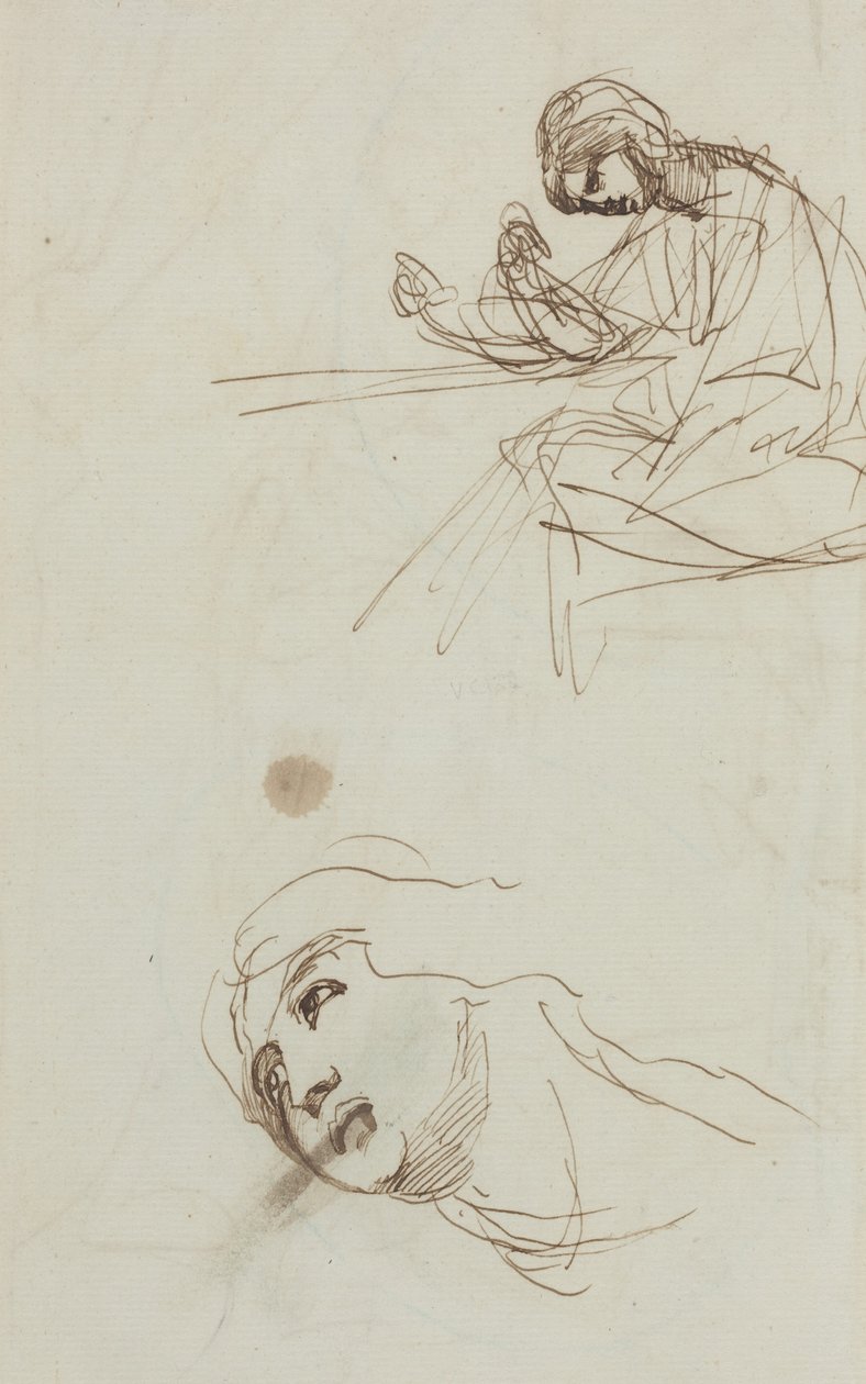 Figurstudier [baksida] av George Romney