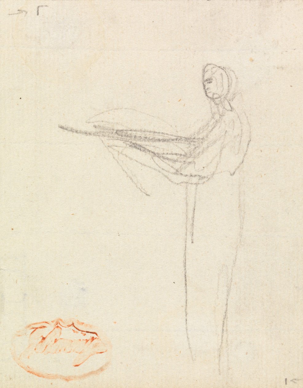 Figurstudie tolv av George Romney