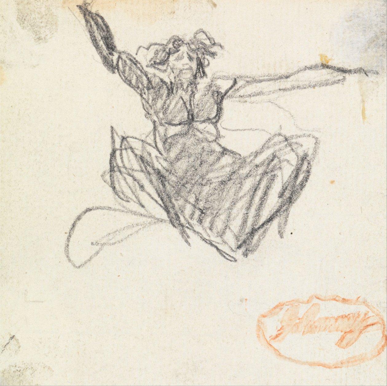 Figur Studie 7 av George Romney
